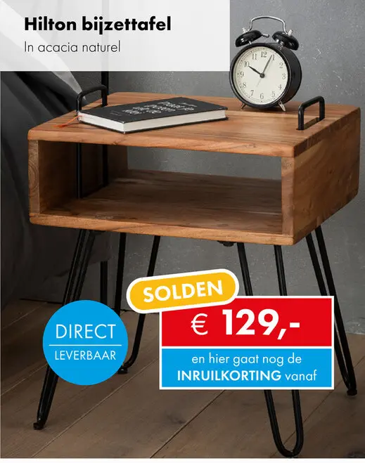 Promotie: Hilton bijzettafel
