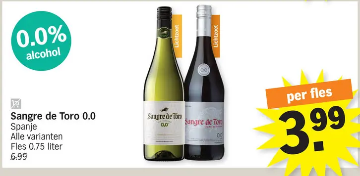 Promotie: Sangre de Toro 0.0