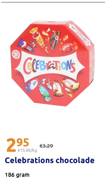 Promotie: Celebrations chocolade