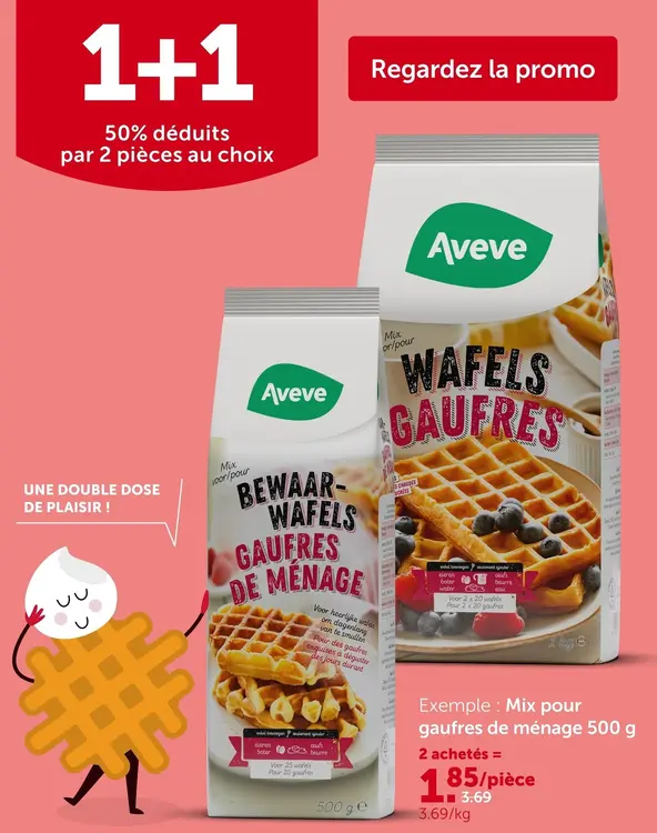 Offre: Mix pour gaufres de ménage