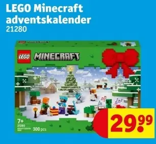 Aanbieding: LEGO Minecraft adventskalender