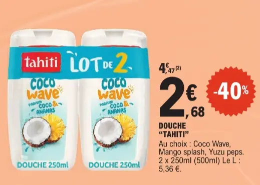 Promotie: Douche "tahiti"