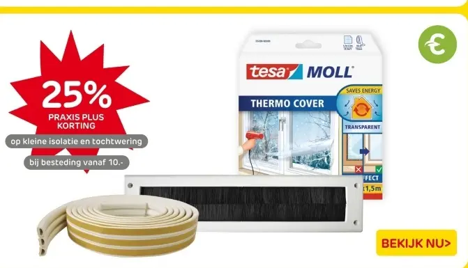 Aanbieding: Kleine isolatie en tochtwering