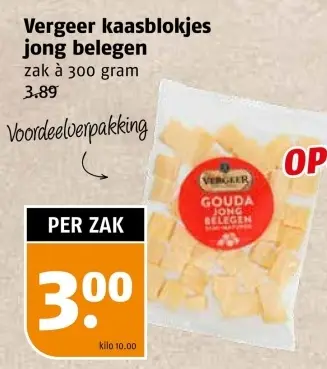 Aanbieding: kaasblokjes jong belegen