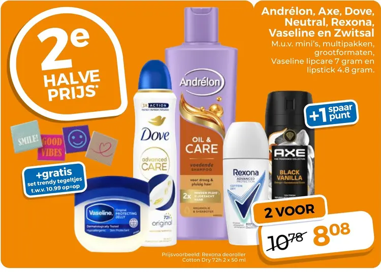 Aanbieding: Mini's, multipakken, grootformaten, lipcare 7 gram en lipstick 4.8 gram