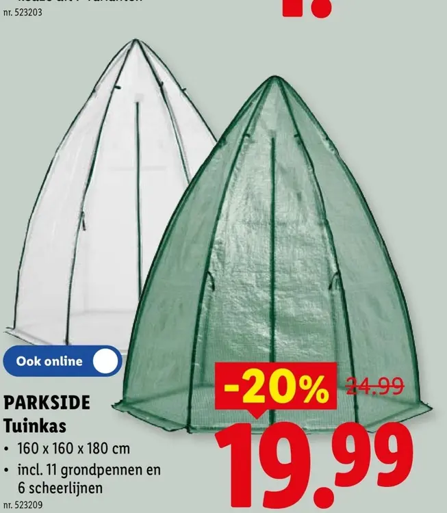 Promotie: Tuinkas