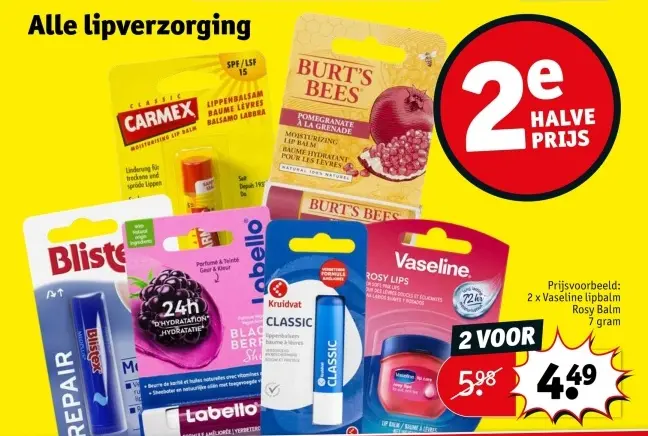 Promotie: Vaseline lipbalm Rosy Balm