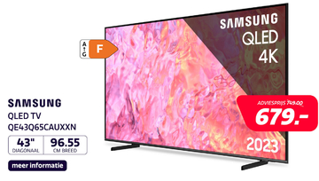 Aanbieding: SAMSUNG 43 INCH QLED 4K SMART TV Q65C (2023)