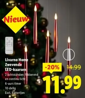 Aanbieding: Zwevende LED-kaarsen