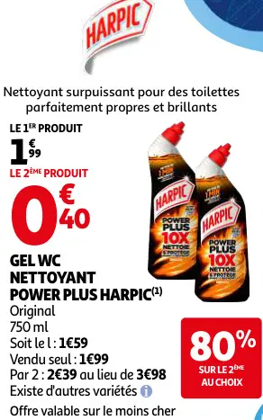 Promotie: Gel WC nettoyant power plus