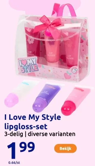 Aanbieding: I Love My Style lipgloss-set