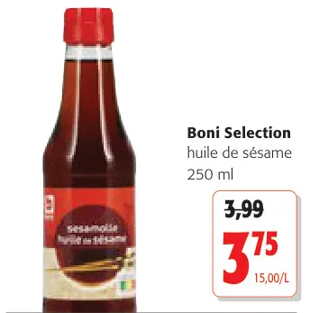 Offre: huile de sésame