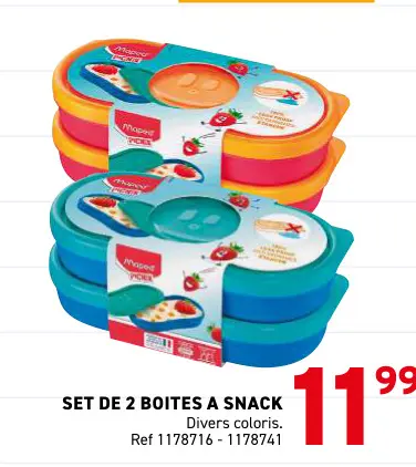 Offre: Boites a snack
