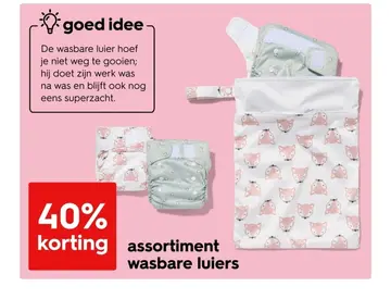Aanbieding: assortiment wasbare luiers