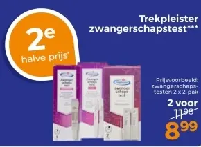 Aanbieding: Trekpleister zwangerschapstest
