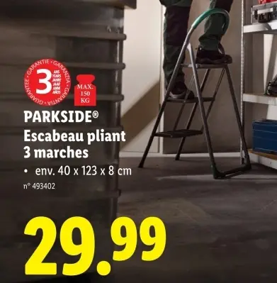 Offre: Escabeau pliant 3 marches