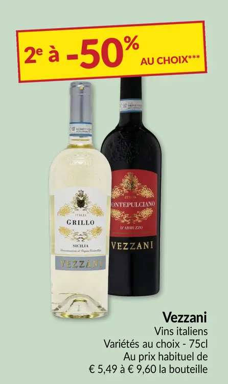 Offre: Vins italiens