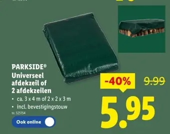 Promotie: Universeel afdekzeil