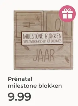 Aanbieding: Prénatal milestone blokken
