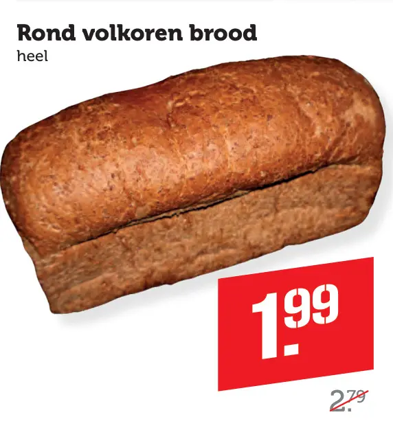 Aanbieding: Rond volkoren brood