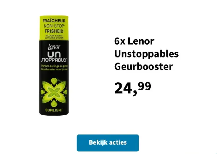 Promotie: Lenor Unstoppables Geurbooster