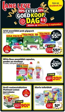 Aanbieding: Ariel wasmiddel pods gigapack