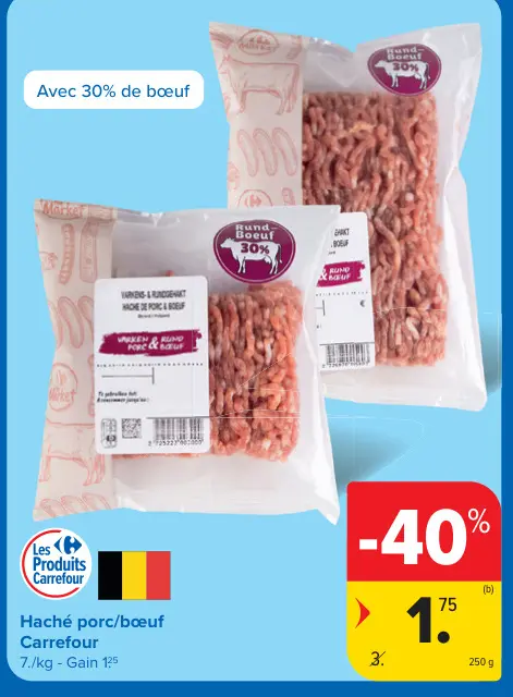 Offre: Haché porc/bœuf