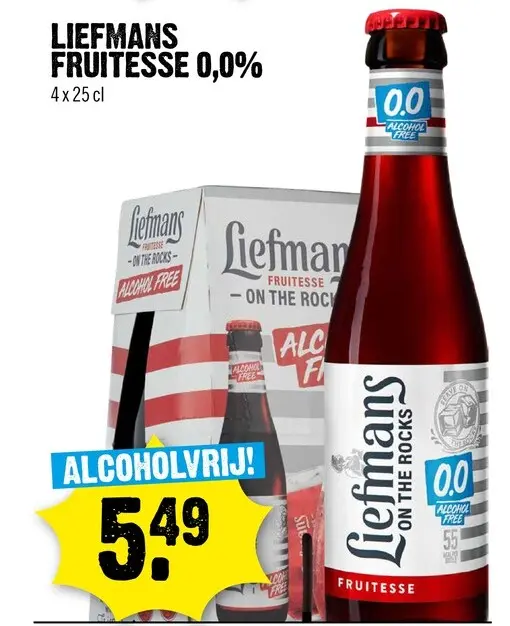 Aanbieding: Liefmans Fruitesse 0,0%