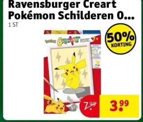 Aanbieding: Ravensburger Creart Pokémon Schilderen Op Nummer
