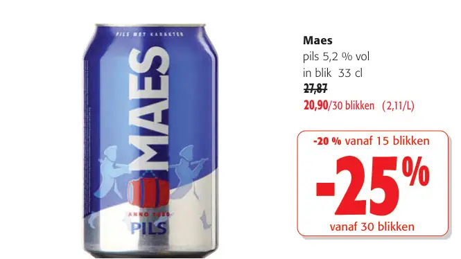 Promotie: Maes pils