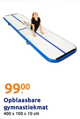 Promotie: Opblaasbare gymnastiekmat