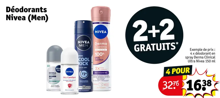 Offre: Déodorants Nivea (Men)