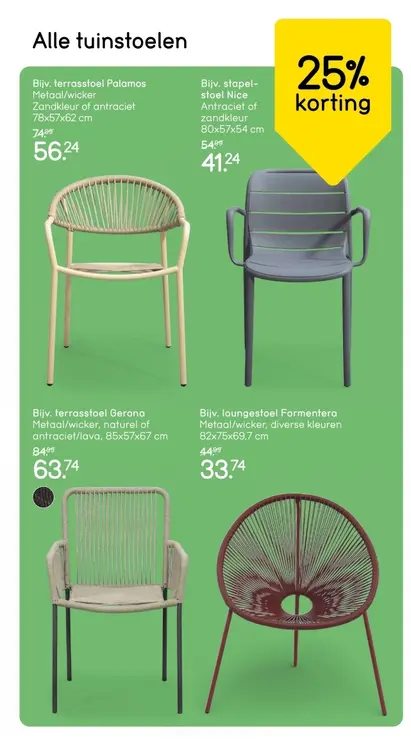 Aanbieding: Alle tuinstoelen