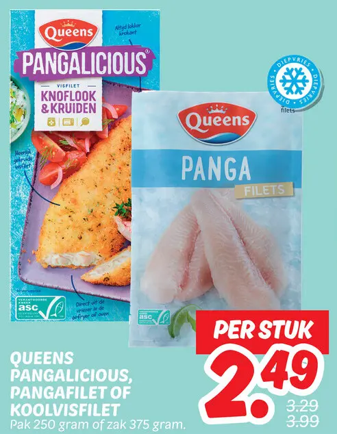 Aanbieding: Pangalicious, pangafilet of koolvisfilet