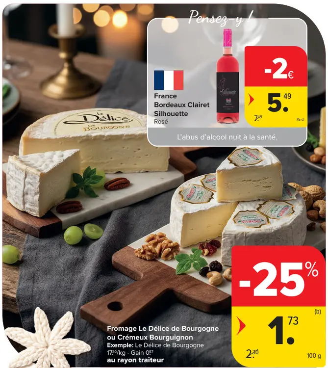 Offre: Fromage Le Délice de Bourgogne