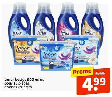 Offre: Lenor lessive ou pods