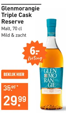 Aanbieding: Glenmorangie Triple Cask Reserve 70CL