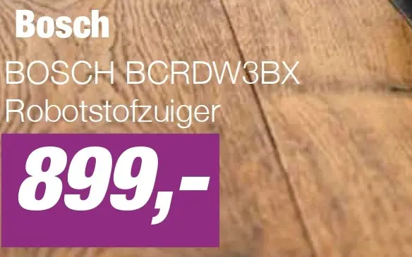 Aanbieding: BOSCH BCRDW3BX Robotstofzuiger
