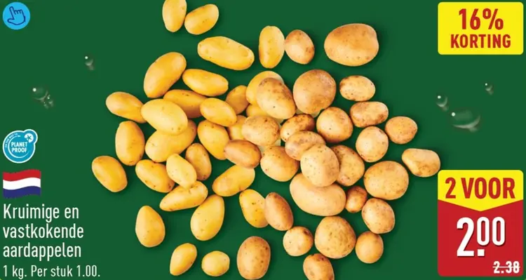 Aanbieding: Kruimige en vastkokende aardappelen