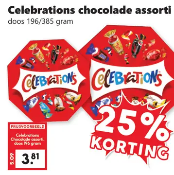 Aanbieding: Celebrations chocolade assorti
