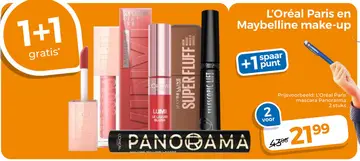 Aanbieding: L'Oréal Paris en Maybelline make-up