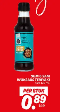 Aanbieding: SUM & SAM WOKSAUS TERIYAKI