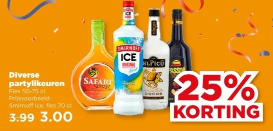 Aanbieding: Diverse partylikeuren