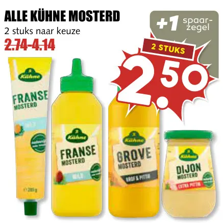 Aanbieding: Alle Kühne Mosterd