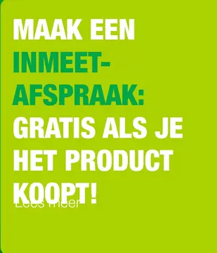 Aanbieding: Inmeetafspraak