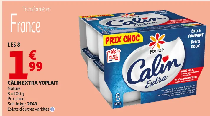 Promotie: Câlin extra Yoplait