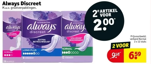 Aanbieding: Always Discreet