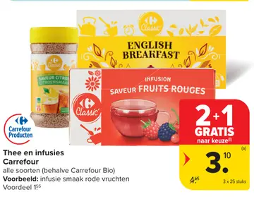 Aanbieding: Thee en infusies
