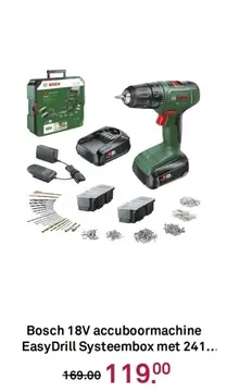 Aanbieding: Bosch 18V accuboormachine EasyDrill Systeembox