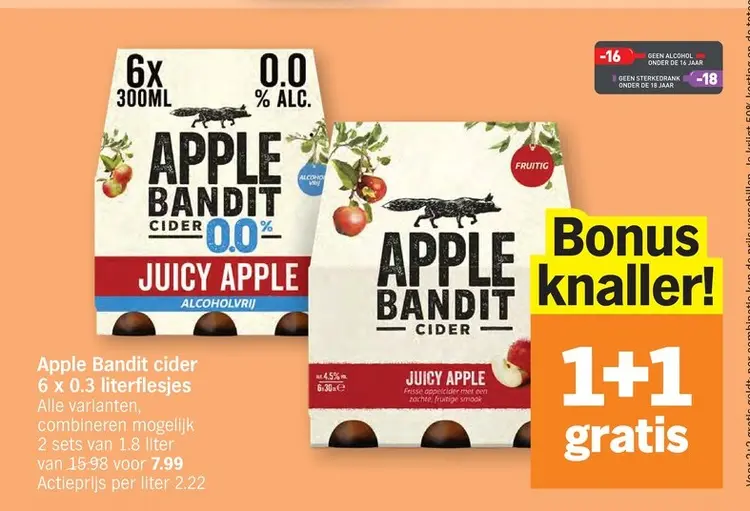 Promotie: Apple Bandit cider